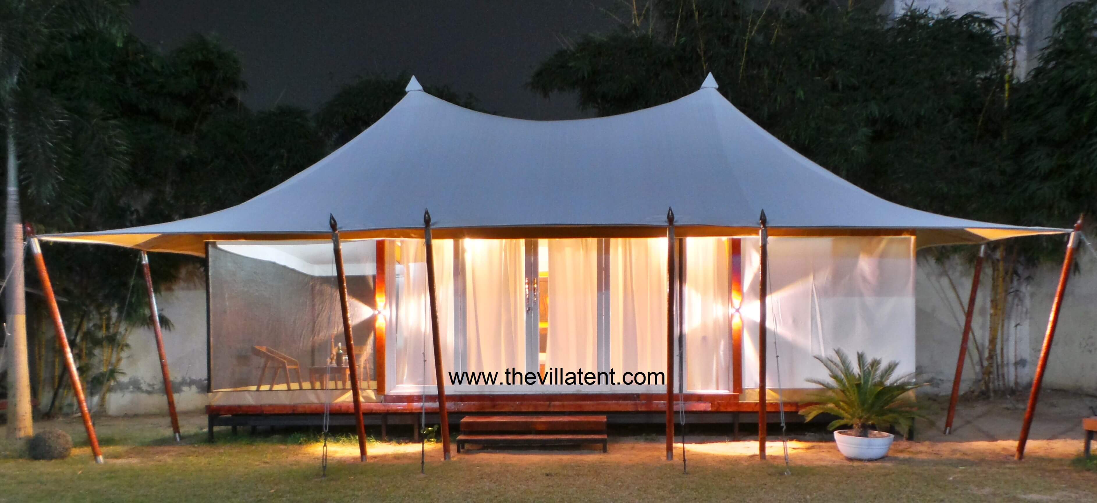 How much will it cost you to install a luxury tent?