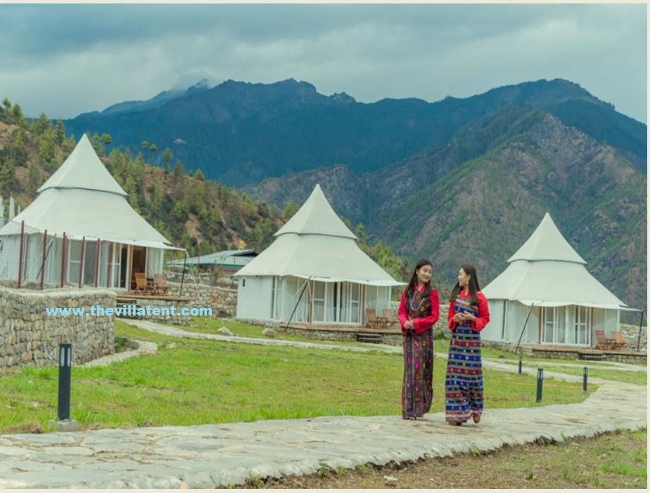 Why is building a luxury resort tent more profitable than building a concrete resort ?